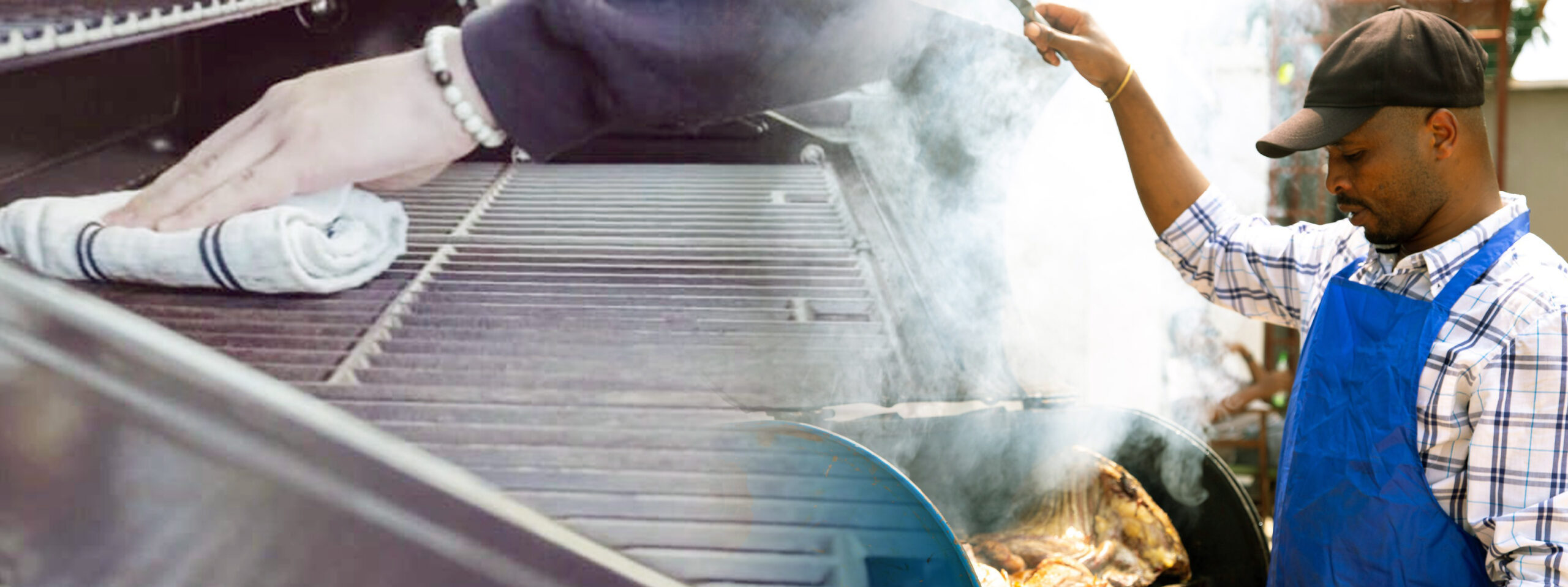 Cleaning The BBQ Grill With Baking Soda